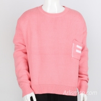 Pink knitted sweater