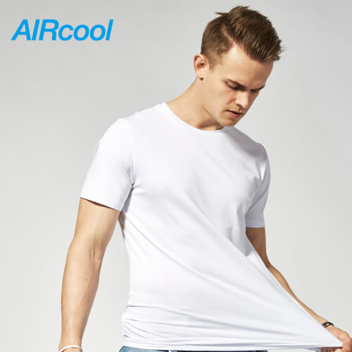 Aircool Thé training shirt léger T-shirt Tech Stretch agréable Poignée 