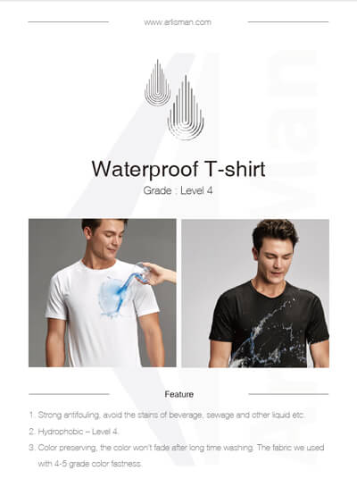 Waterproof T-shirt Catalogue