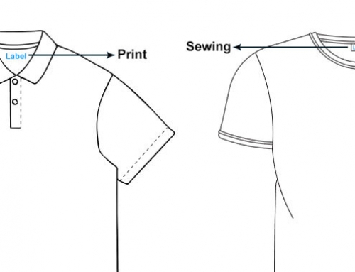 Why suggested to use printed marks but not sewing labels to the clothes?